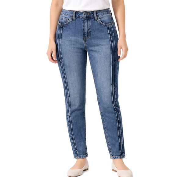 BDG Blue Mom Jeans High Waist Straight Leg Denim Size 25 - Picture 13 of 13